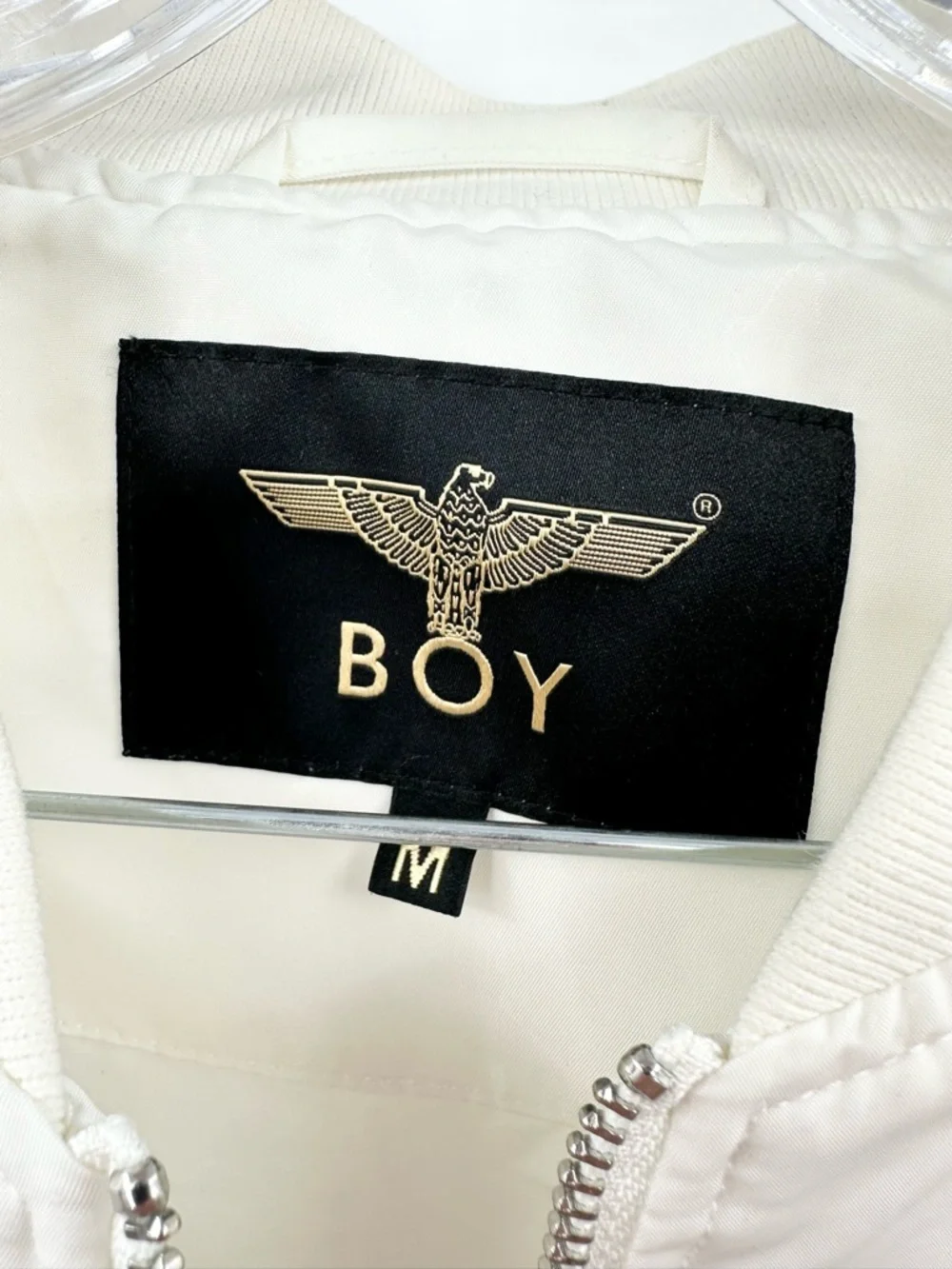 Boy London White Bomber Jacket Black Graphics‎ Size Medium - Picture 6 of 7